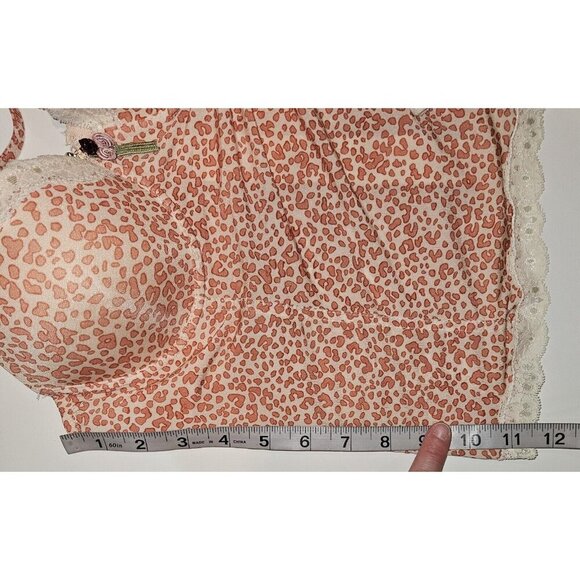 NEW Donna L'Oren Gold Label Bustier Pink Leopard Print Bra Cups Stays Size 34B - Picture 14 of 14